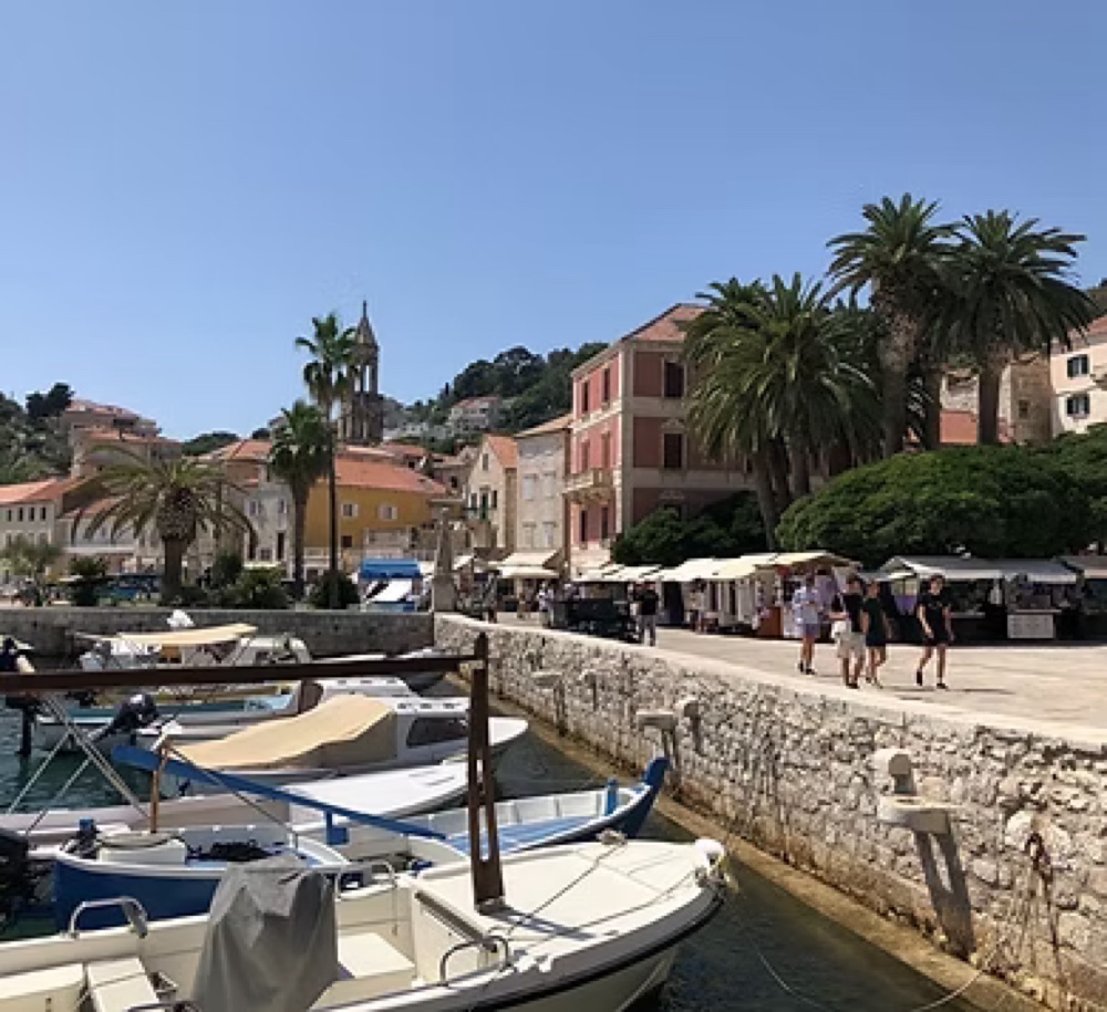 Summer in Hvar, one of the most popular Croatian islands in the Adriatic Sea
