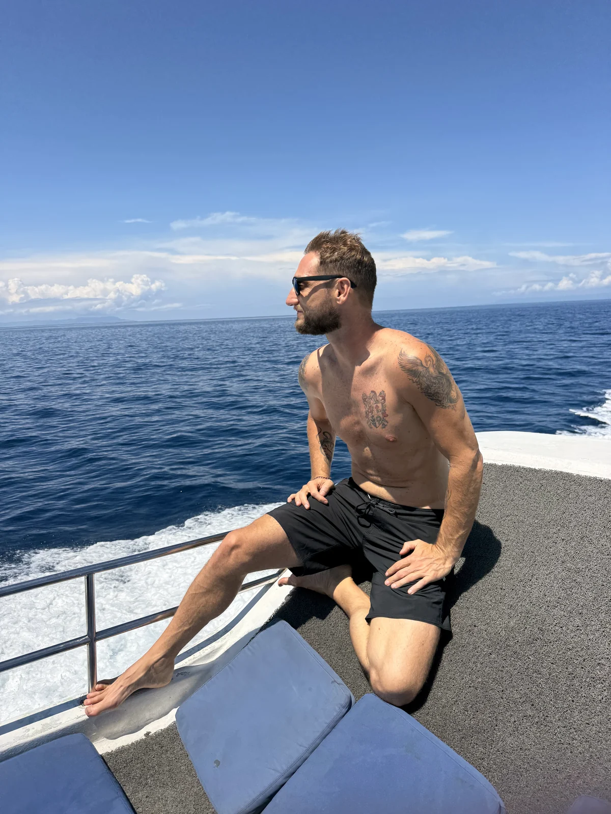 The distance isn't the problem. What each of you does with the distance is. Sitting on a boat deck looking out at open ocean, on space and closeness in relationships, Love Unlocked.